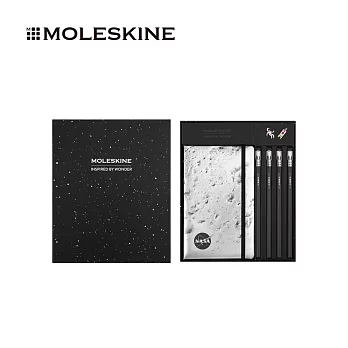 MOLESKINE NASA靈感 x BLACKWING 限量套裝 (L型橫線筆記本 + 4支鉛筆 + 2個配件)