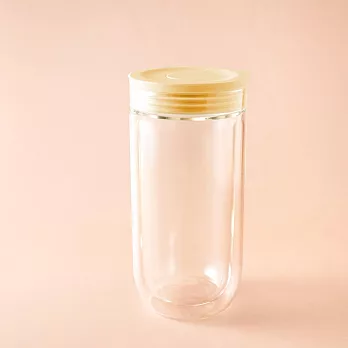 好玻GOODGLAS | CLASSIC雙層玻璃隨手杯-黃
