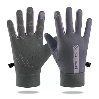 手機觸控防寒刷毛手套