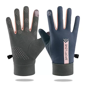 手機觸控防寒刷毛手套