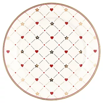 GREENGATE / Clarina heart white 餐盤15cm