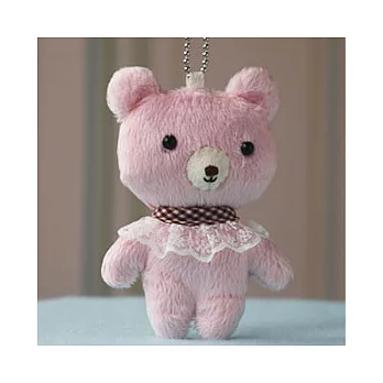 絨毛布泰迪熊材料包──QQ熊(粉紅色)