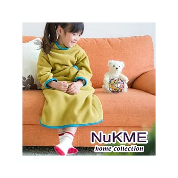 棉花田【NuKME】兒童時尚創意保暖袖毯-橄欖綠 橄欖綠