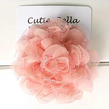 Cutie Bella Lace Camellia 髮夾-Coral