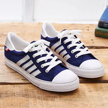 中國強 MIT 經典休閒帆布鞋CH89女鞋35藍銀