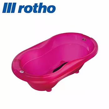 【德國 Rotho】嬰幼兒浴盆-繽晶果凍系列(果凍桃紅)