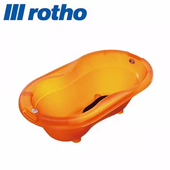 【德國 Rotho】嬰幼兒浴盆-繽晶果凍系列(果凍橘)