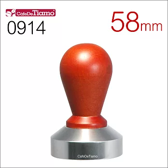 Tiamo 0914木柄鋁底填壓器 58mm (HG2581)