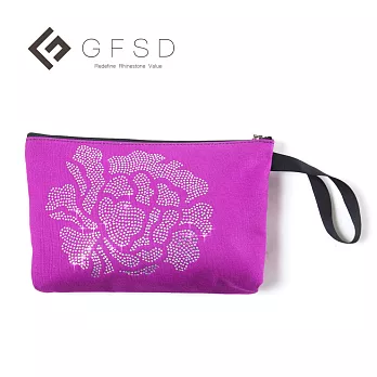 【GFSD】水鑚精品-璀璨牡丹化妝包-紫