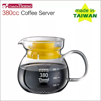 Tiamo 玻璃壺(玻璃把手) 380cc (黃色) HG2201Y