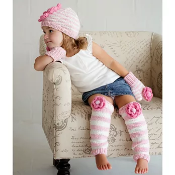 澳洲Huggalugs創意手襪套，編織款Ziggy-Parfait Pink