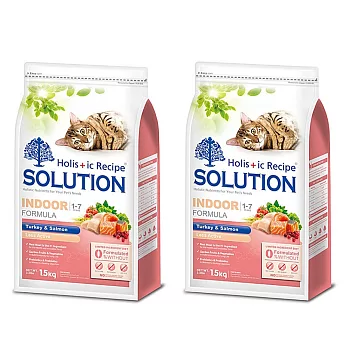 SOLUTION 耐吉斯 成貓 居家/纖體配方 火雞肉+鮭魚 1.5kg X 2包