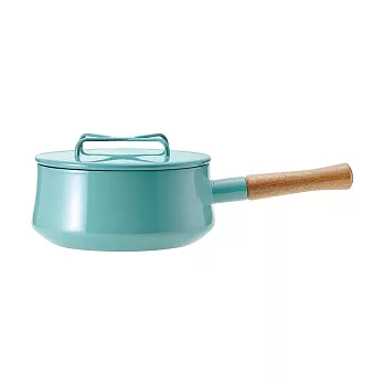 【DANSK】琺瑯單耳燉煮鍋2.2公升-藍綠色