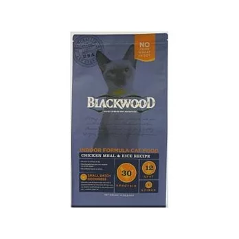 BlackWood 柏萊富 室內貓全齡優活配方(雞肉+米)4磅 1.8公斤 X 1包