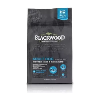 BlackWood 柏萊富 特調成犬活力配方(雞肉+米) 5磅 2.27公斤 X 1包