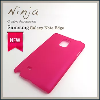 【東京御用Ninja】Samsung Galaxy Note Edge精緻磨砂保護硬殼（桃紅色）