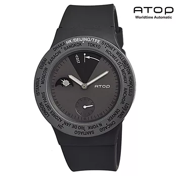 ATOP｜世界時區腕錶－24時區經典系列(灰色)