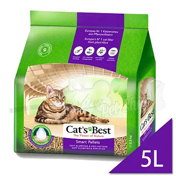【CAT’S BEST 凱優】特級無塵凝結木屑砂-紫標凝結型-5Lx4入(貓砂/木屑砂/環保砂/杉木砂)
