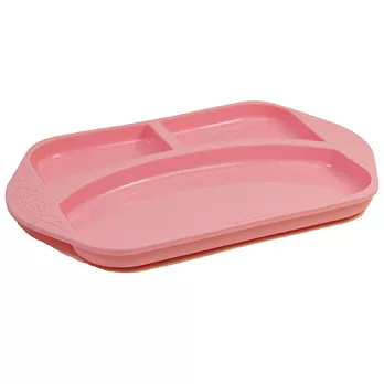 【MARCUS＆MARCUS】動物樂園矽膠兒童餐盤粉紅豬