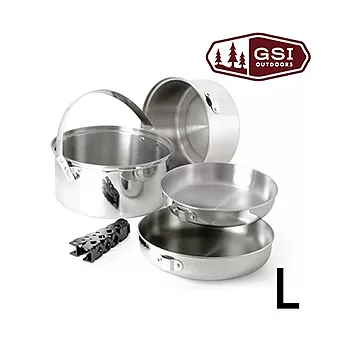 【美國GSI】超輕量創意堆疊不鏽鋼套鍋組-L