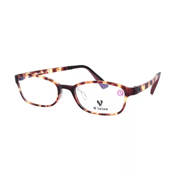 【大學眼鏡】VISION 繽紛潮流 流行方框韓版平光眼鏡VA-3032-C8琥珀