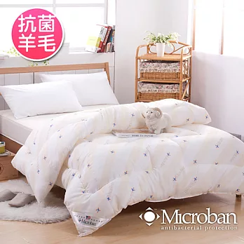 【Microban-純淨呵護】台灣製新一代抗菌羊毛被2.1kg