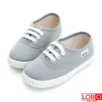 【LOBO】西班牙百年品牌Bambas環保膠底休閒童鞋-灰色 親子款26灰色