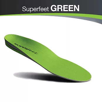 【美國SUPERfeet】健康超級鞋墊-綠色寬版F