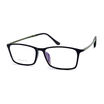 【大學眼鏡】Gluck! 書院氣質 扁方框平光眼鏡 2060-1黑
