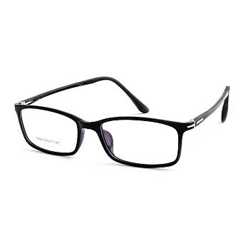 【大學眼鏡】Gluck! 書院氣質 扁方框平光眼鏡 3059-1黑