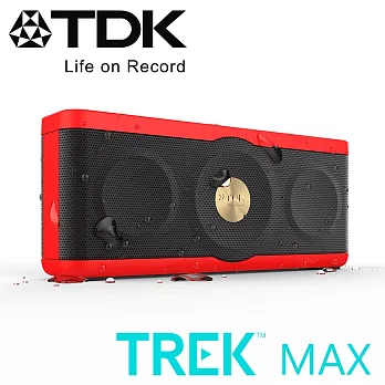 TDK TREK MAX A34 NFC 防水防塵Hi-Fi高傳真藍牙音響紅色