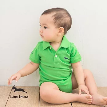 純棉網眼Polo包屁衣☆Limitmax☆青綠舒適經典款（Baby）18-24M (80CM)青綠