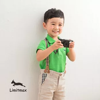 純棉網眼Polo衫☆Limitmax☆青綠舒適經典款（男童）2Y (90CM)青綠