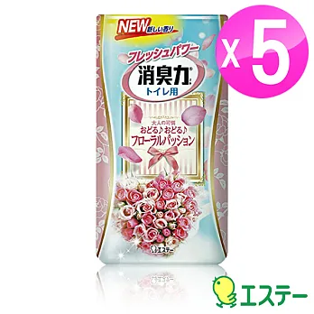 ST雞仔牌 浴廁消臭力強力消臭劑-花香400ml (5入) ST-124831