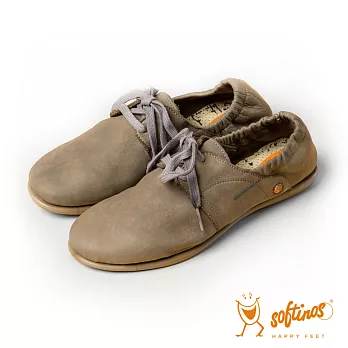 Softinos(女) 波希米亞180度可彎式軟式便鞋- 黏土棕37黏土棕