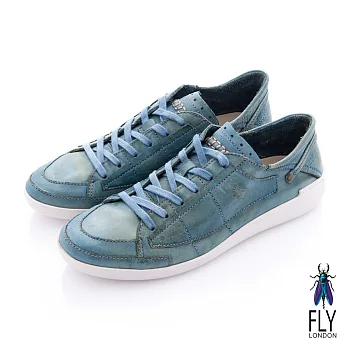 Fly London(男) 哲學之思 手染自然色系綁帶休閒鞋 - 釉藍43淺藍