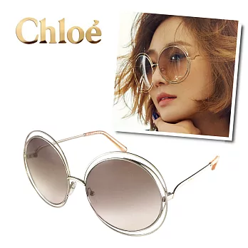 【Chloe太陽眼鏡】CE114S-724-雜誌型錄款墨鏡(蜜桃色)