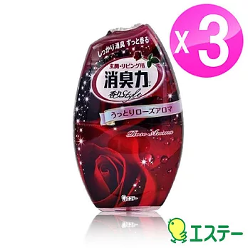 ST雞仔牌 部屋消臭力-玫瑰精油400ml (3入) ST-122776