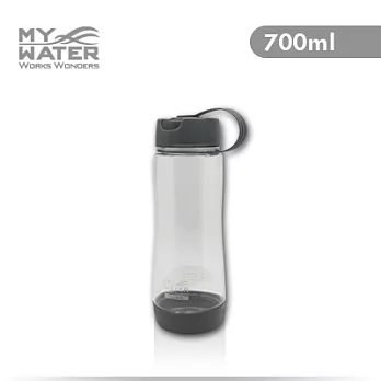 MY WATER 綠動運動水壺 700ml 2入組灰