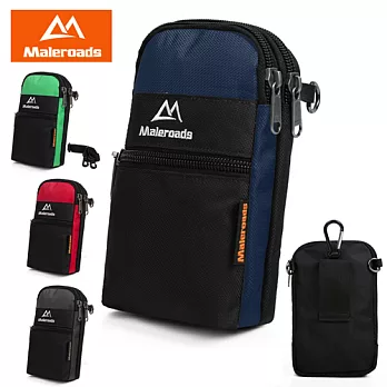 □原裝Maleroads 多功能簡約設計 運動腰包 單斜肩包□ 適用6吋手機 鑰匙 隨身物品收納 防潑水設計 附揹帶及掛鉤灰色