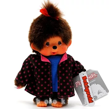 日本Sekiguchi夢奇奇MONCHHICHI【圓點外套女孩】