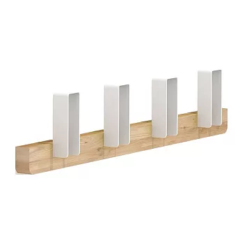 Merlin梅林壁掛式衣帽架 - 大型(白色)