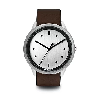 HYPERGRAND手錶 - 02基本款系列 - 銀錶盤棕皮革