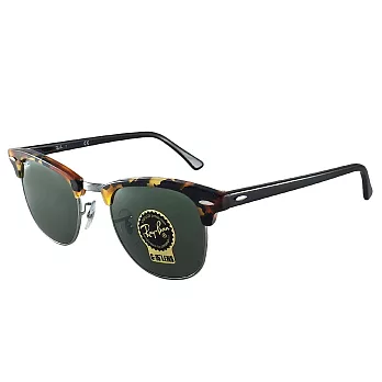 【Ray Ban 雷朋】RB3016-1157-49_復古眉框太陽眼鏡(琥珀/墨綠#小版)