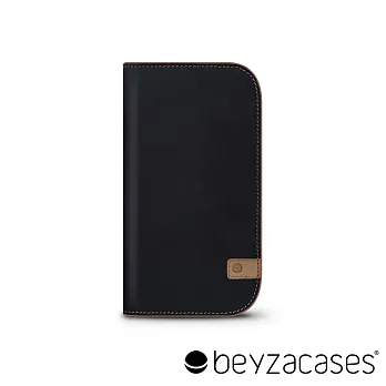 Beyzacases Natural Wallet iPhone 6 專用樸質雅緻皮夾護套 (雅痞黑褐)
