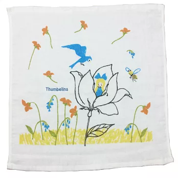 日本Shinzi Katoh 加藤真治卡通造型手帕-姆指姑娘