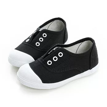 【LOBO】西班牙環保手工品牌 無綁帶休閒鞋 童款19黑