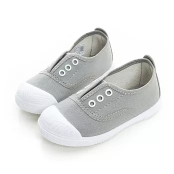【LOBO】西班牙環保手工品牌 無綁帶休閒鞋 童款19灰