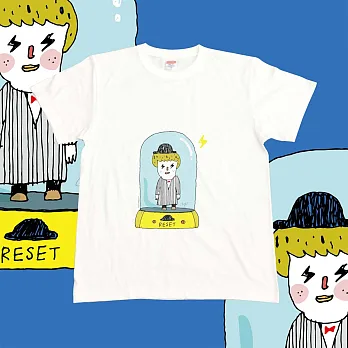 【kuroi-T】Reset 日本United Athle純棉柔感 中性T恤S-XL　M白