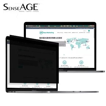 SenseAGE 防眩光高清晰度防窺片12.5＂(16:9)